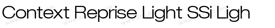 Context Reprise Light SSi Light字体转换